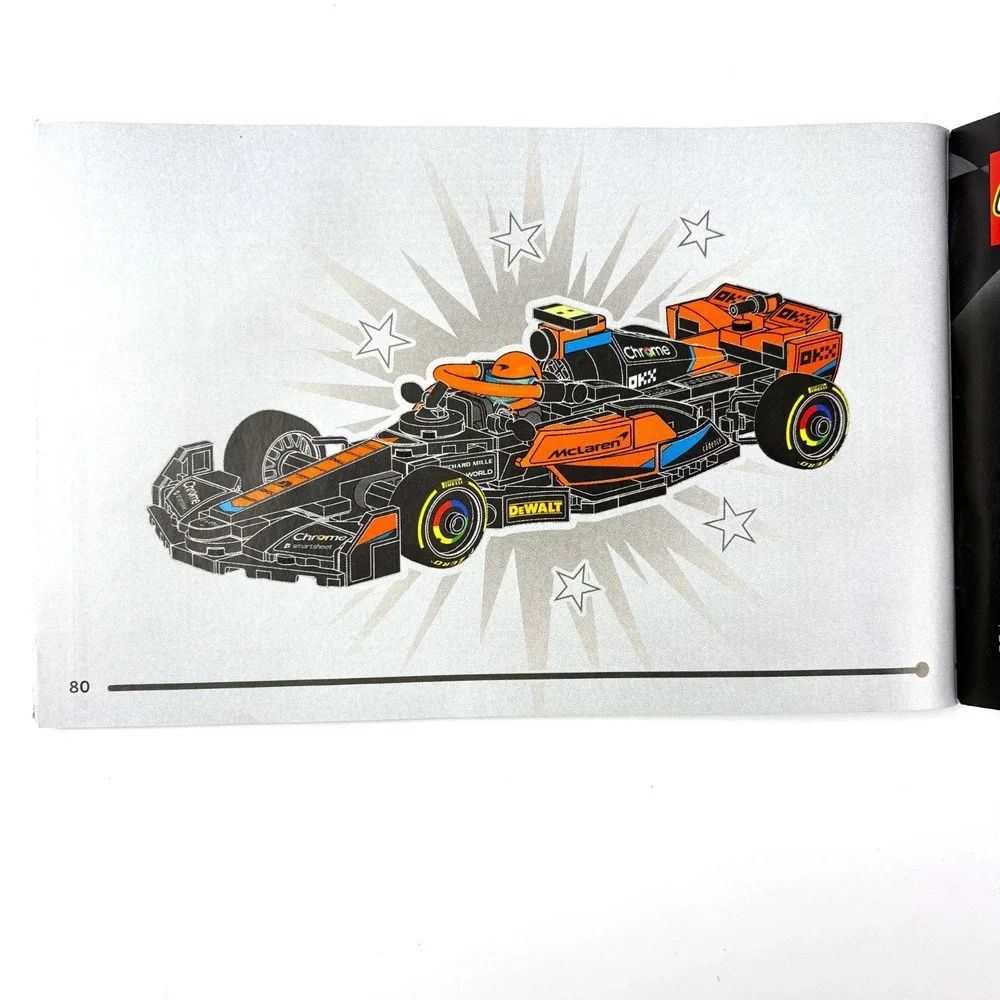 Lego Speed Champions‎ 76919 2023 Formula 1 McLaren Race Car Complete Instruction